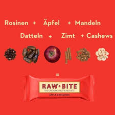 Batoniki RAWBITE Jabłko-Cynamon 12 szt. – Wegańskie