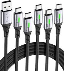 Kabel USB C INIU 5-pak (1+2+2+3M) - Ładowanie 3.1A