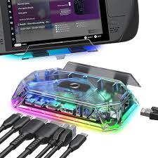 JSAUX Stacja Dokująca RGB dla Steam Deck i ROG Ally