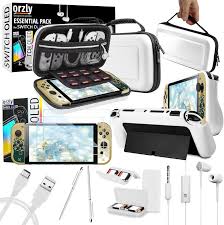 Zestaw akcesoriów Orzly do Nintendo Switch Oled - Essentials Pack