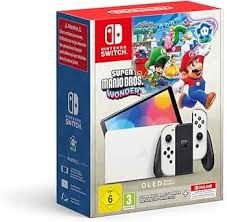 Nintendo Switch OLED + Mario Bros Wonder + NSO 12M - Zestaw