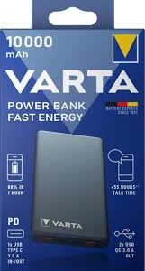 Varta Power Bank Fast Energy 10 000 mAh z Przewodem