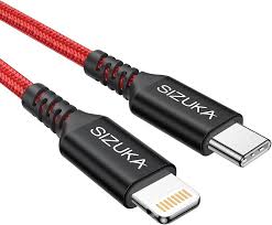 Kabel USB C do Lightning 3M SIZUKA - Szybkie Ładowanie MFi