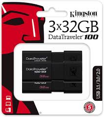 Kingston DT100G3/32GB - 3 sztuki USB 3.0