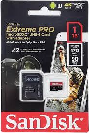 Karta pamięci SanDisk Extreme Pro 1 TB microSDXC z adapterem SD i Rescue Pro Deluxe