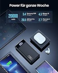 INIU Power Bank 20000 mAh z LED – Kompaktowy i Wydajny