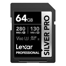 Lexar Karta SD Silver Pro 64GB UHS-II V60 U3 C10