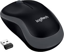 Logitech M185 RF - Bezprzewodowa Mysz Oburęczna Czarna