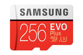 Karta MicroSD Samsung EVO Plus 256 GB z Adapterem - Czerwono-Biała
