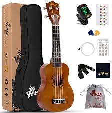 Winzz Ukulele Sopranowe - Zestaw Startowy dla Początkujących