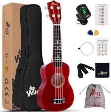 Winzz Ukulele Sopranowe - Zestaw Startowy dla Początkujących