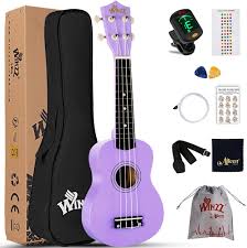 Winzz Ukulele Sopranowe - Zestaw Startowy dla Początkujących
