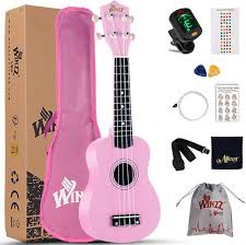 Winzz Ukulele Sopranowe - Zestaw Startowy dla Początkujących