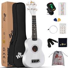 Winzz Ukulele Sopranowe - Zestaw Startowy dla Początkujących