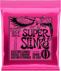 Struny Ernie Ball Super Slinky Różowe do Gitary Elektrycznej