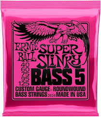 Ernie Ball Super Slinky 5-Strunowe Struny Basowe Nickel Wound