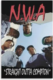 Plakat NWA Straight Outta Compton 30x50 cm - Sztuka Ścienna