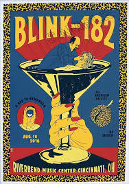 Vintage Plakat Blink-182 - Amerykański Punk Rock