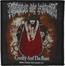 Cradle Of Filth Męska Plecionka Cruelty And The Beast - Czarna 10x10cm