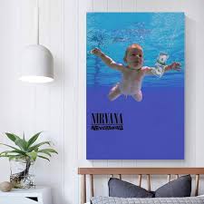 Plakat Nirvana Nevermind na Płótnie - Sztuka Ścienna