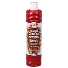6 x Nowy Sos BBQ Curry Ketchup Musztarda HELA 800 ml