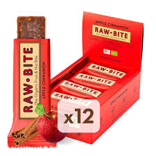 RAWBITE Jabłko Cynamon 50 g - 12 szt.